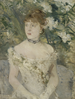 Jeune femme en toilette de bal (Young Girl in a Ball Gown) by Berthe Morisot