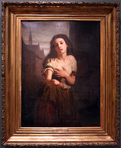 Une mendiante by Hugues Merle