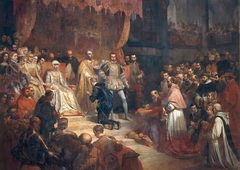 Abdication of Emperor Charles V by Louis Gallait