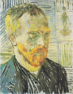 Self-Portrait with Japanese Print by Vincent van Gogh