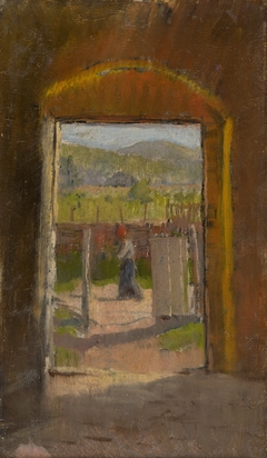 View from the Yard by László Mednyánszky