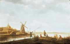 View of Dordrecht with the Rietdijkse Poort by Aelbert Cuyp