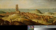 View of Egmond aan Zee by Claes Jacobsz van der Heck