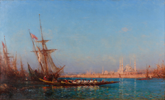 View of İstanbul by Félix Ziem