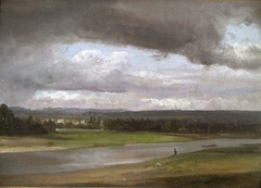 View of the Elbe by Johan Christian Dahl