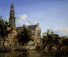 View of the Westerkerk, Amsterdam by Jan van der Heyden