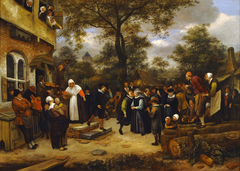 Village Wedding by Jan Steen