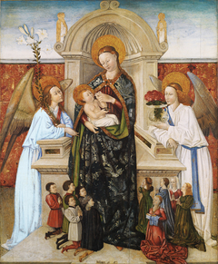 Virgin and Child, Angels and Family of Donors by Bertomeu Baró