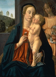 Virgin and Child with an Angel by Cosimo Rosselli