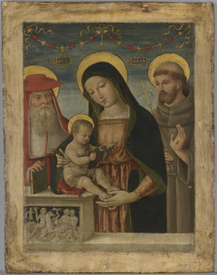 Virgin and Child with Saints Jerome and Francis of Assisi by Pinturicchio