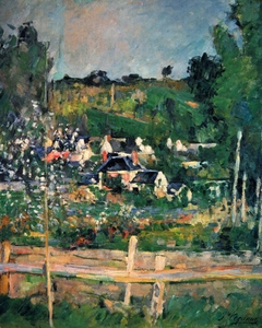 Vue d'Auvers-sur-Oise – La Barrière by Paul Cézanne