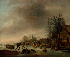 Winter landscape by Isaac van Ostade