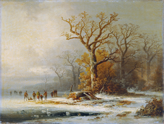 Winterlandschaft by Remigius Adrianus Haanen