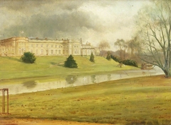 Wynyard Hall overlooking the Lake by George Goodwin Kilburne