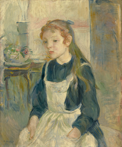 Young Girl with an Apron by Berthe Morisot