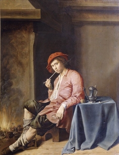 A Boy with a Pipe by Jan Miense Molenaer