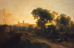 A Distant View of Lincoln Cathedral by Peter De Wint