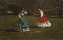 A Game of Croquet by Winslow Homer