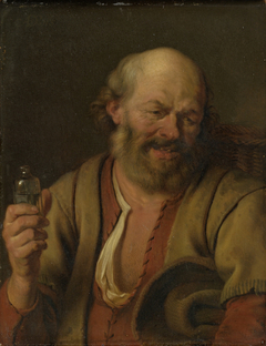 A man with a drinking vial by Ary de Vois