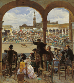 A Pass in the Bullring by José Jiménez Aranda