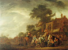 A Quack at a Village Fair by Isaac van Ostade