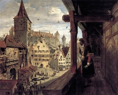 Albrecht Dürer on the Balcony of his House by William Bell Scott