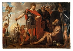 Alexander en Diogenes (kopie naar Gaspar de Crayer) by Pierre François Antoine de Goesin