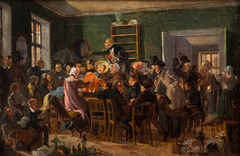 An Auction Scene (Study) by Wilhelm Marstrand