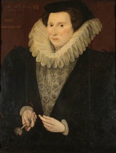 Anne Carew, Lady Throckmorton (1520-1587), aged 53 by Hieronimo Custodis