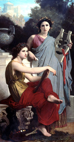 Art and Literature by William-Adolphe Bouguereau