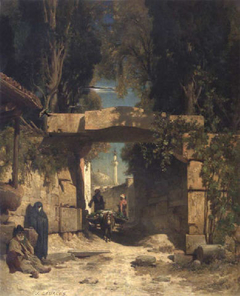 At the Gate of a Town in Asia Minor by Jules Laurens