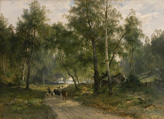 Beneath the Birches. Motif from Mälaren by Johan Edvard Bergh