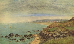 Bénerville, la côte by Eugène Boudin