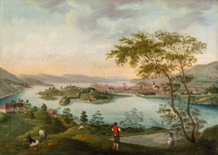 Bergen seen from Kronstad by Johan Christian Dahl