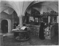 Bibliothek in Hall by Toby Edward Rosenthal