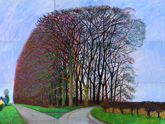 Bigger Trees Nearer Warter, Winter by David Hockney