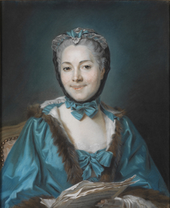 Bildnis der Marguerite Le Comte by Maurice-Quentin de La Tour