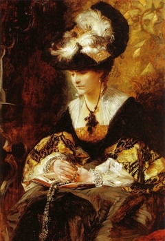 Bildnis Gräfin Palffy (Die Betende) by Hans Makart