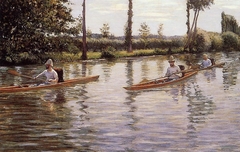 Boating on the Yerres by Gustave Caillebotte