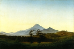 Bohemian landscape by Caspar David Friedrich