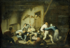 Boisterous Peasants at an Inn by Adriaen van Ostade