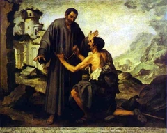 Brother Juniper and the Beggar by Bartolomé Esteban Murillo