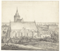 Buurkerk te Utrecht by Anthonie Waterloo