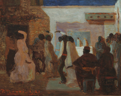 Candombe o Candombe bajo la luna by Pedro Figari Solari