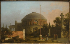 Capriccio: A Circular, Domed Church by Canaletto