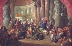 Christ casting the Money Changers out of the Temple by Giovanni Paolo Panini