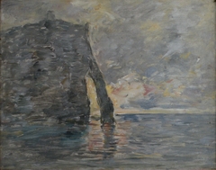 Cliffs in Étretat by Eugène Boudin