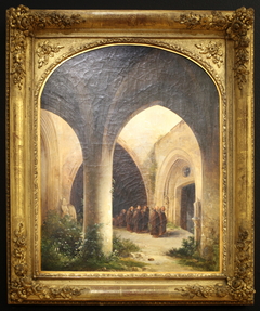 Cloître de Saint-Sever près de Rouen by Charles-Caïus Renoux