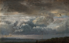 Cloud study by Johan Christian Dahl