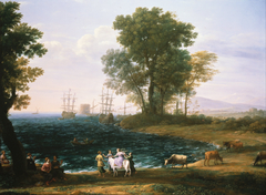 Coast scene with the Rape of Europa by Claude Lorrain